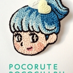 刺繍ブローチ ☆おとめちっくなラムネちゃん☆