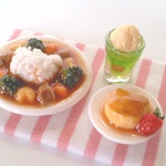 hand:made:ミニチュア：ドールハウス：クマサン野菜カレーセット：