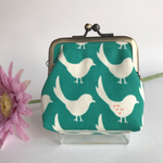 gako-mama様オーダー品 北欧風シルエットバード   ＊がま口小銭入れ＊