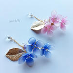 ＊紫陽花のイヤーカフ＊青紫
