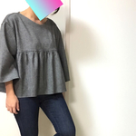 胸切替ギャザー♡ふんわりトップス