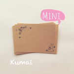[ 40枚   ミニ《うさぎ⑤》メッセージカード 