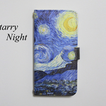 星月夜 ゴッホ 手帳型 スマホケース