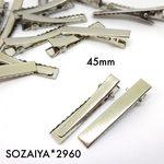 再販*45mm 10本セット ヘアクリップ