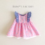 春夏服‼︎おしゃれキャットの花びらフリルチュニックワンピ＊80サイズ
