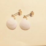 天然貝殻のシェルピアス♡イヤリング変更可
