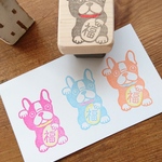 招きフレブルの消しゴムはんこ