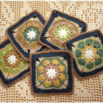○。お花のコースター　5枚set。○