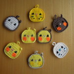 【オーダー可】アクリルたわし　オカメインコ＆セキセイインコ