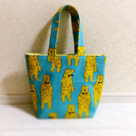 sale! レトロベア×ヴィンテージボーダー バッグ