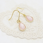 ❤SALE❤*P38***キラキラカットビーズ☆ピアス（ピンク色）