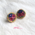 花柄ピアス