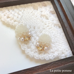 ダリアのキラリんビジューピアス