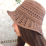 清涼感☆麻リネン帽子