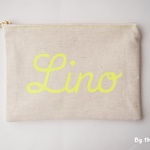 オーダー ポーチ　"Lino" ネオンイエロー