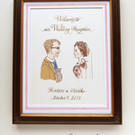Classical Calligraphy x Portrait ウェルカムボード ~for Wedding~