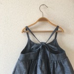80-90㎝★ダンガリーのコクーンサロペットスカート