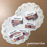 手押しスタンプのthank youタグ(オリエンタル)