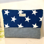 星×ボーダー おむつポーチ 