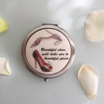 パンプス柄コンパクトミラー