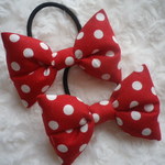 №17　りぼんヘアゴム2点セット　ツインテールにも