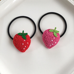 ぷっくりイチゴのヘアゴム