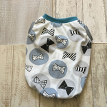引越sale◆◆胴56ｃｍ★■ふわふわリボン柄のタンクトップ★フレブル、フレンチブルドッグ、パグ、犬服、ハンドメイド