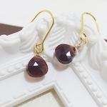 ❤SALE❤*P52***宝石質ガーネットAAAのプチピアス