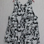 【再販】バッグクロスエプロン　青い目のネコ