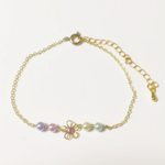 大人かわいいパステルカラー♡キラキラブレスレット