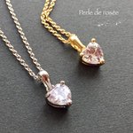 キュービックジルコニアハート♡のネックレス