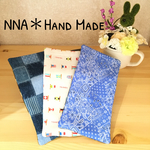 【＊.61.＊】ハンドメイド ふわふわハーフハンカチ 3枚セット