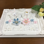  つまみ細工（アレンジつまみ）「うさぎさんのリングピロー」②