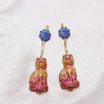 JIRI猫ビーズのearring/pierce