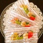 ジューシー☆フルーツのバレッタ（小） 