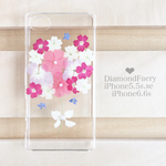 フラワーブーケ 押し花 iPhone ケース