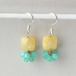 ジェイドツートンピアス/イヤリング