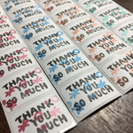キラキラ星のthank youシール