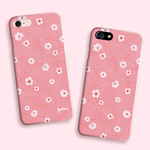 〈iPhoneX対応〉 春 さくら スマホケース 名入れ 桜色 iPhone 送料無料