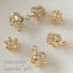 crownチャーム 5個セット ゴールド