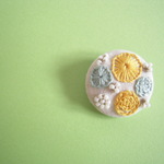 【再】水玉モチーフのブローチ_#071_dot motif brooch