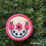 お花の刺繍ブローチ✴︎161