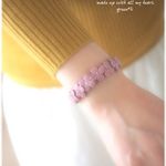 ＊（くすみピンク）あじさいのシンプル乙女ブレス