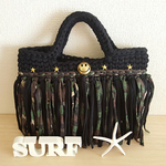※再販※Hoooked Zpagetti monopop の楕円形カモフラフリンジバッグ