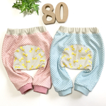 ＊80＊やわらかモンキーパンツ　  春待ちパステルリボン