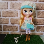 よしえ屋127[わんこのお散歩ワンピ５点セット]ブライス アウトフィット Blythe