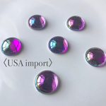 〈USA import〉パープル アクリル カボション （6個 ）