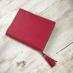 革と縫い糸の色が選べる牛革「ほぼ日手帳」（文庫本サイズ）牛革カバー　バタフライストッパー　タッセル　