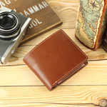 二つ折り財布 DARK BROWN 栃木レザー 31