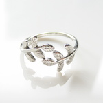 Reaf Motif Silver Ring